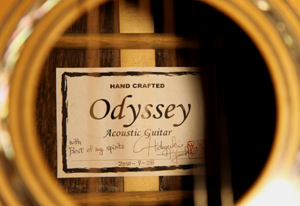 Odysseyギターのプレート